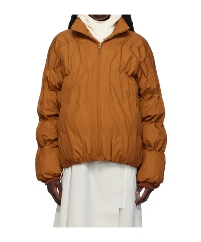 Post Archive Faction (paf) Pleated Down Jacket
