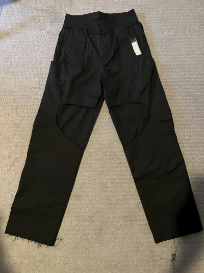 Pre-owned Post Archive Faction Paf Post Archive Faction Center Pants In Black
