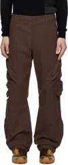Post Archive Faction (paf) Ssense Exclusive Brown 7.0 Center Cargo Pants In Brown