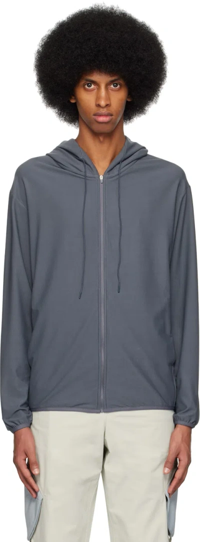 Post Archive Faction (paf) Ssense Exclusive Gray 5.0 Center Hoodie In Selection 1