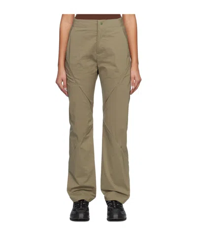 POST ARCHIVE FACTION (PAF) TAFFETA PATCHWORK CASUAL PANTS