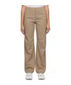 Post Archive Faction (paf) Textured Straight-leg Trousers In Brown