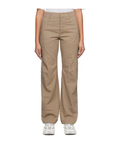 POST ARCHIVE FACTION (PAF) TEXTURED STRAIGHT-LEG TROUSERS
