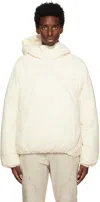Post Archive Faction (paf) White Warped Down Jacket In White