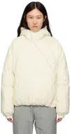 Post Archive Faction (paf) White Raglan Down Jacket In White