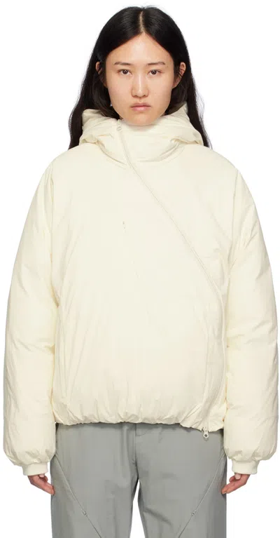 Post Archive Faction (paf) White Raglan Down Jacket