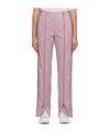 Post Archive Faction (paf) Zipper-open-crotch Casual Pants In Pink