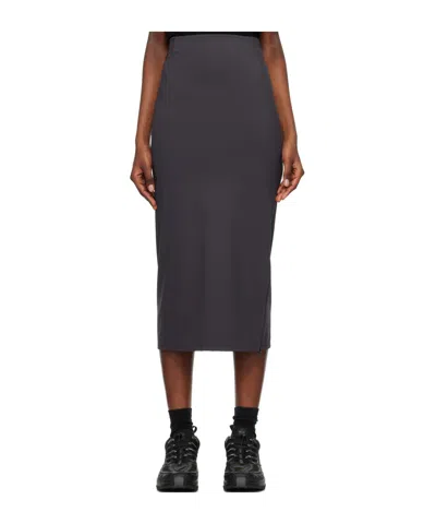 POST ARCHIVE FACTION (PAF) ZIPPERED MIDI SKIRT