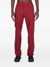 Post Archive Faction Panelled Pocket Trousers In Red