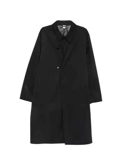 Post Archive Faction Rain Concealed-fastening Coat In Black