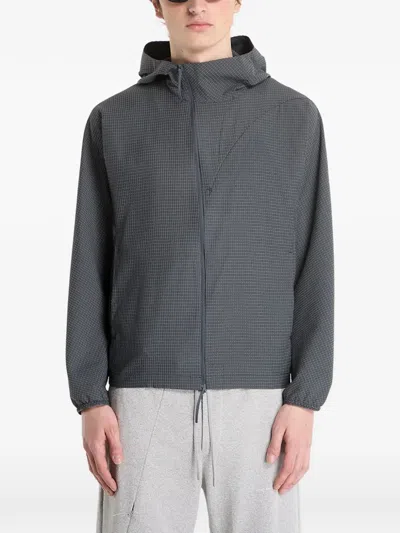 Post Archive Faction Runner Hooded Jacket In Gray