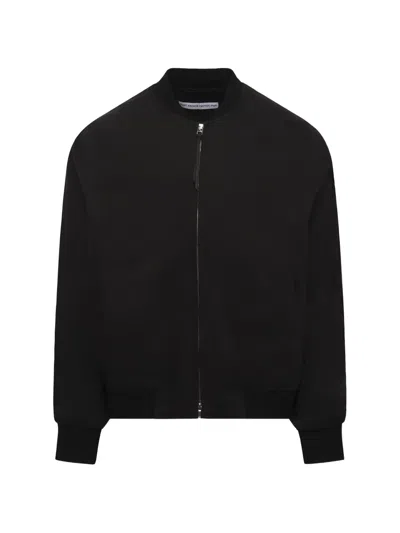 Post Archive Faction Shirring Bomber Jacket In Black