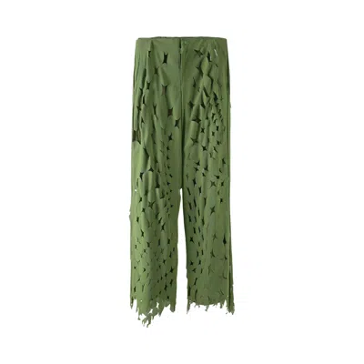 Pre-owned Post Archive Faction Woven 5.1 Technical Pants Left 'green' | Men's Size S