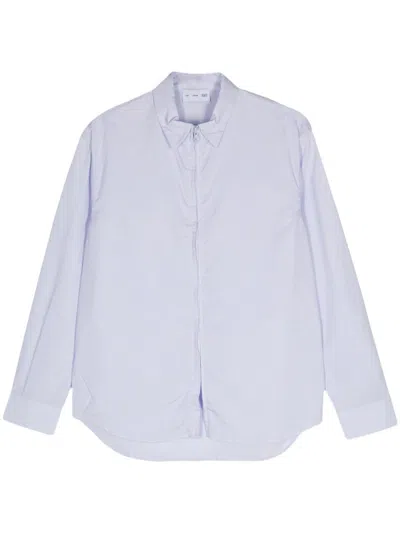 Post Archive Faction Zip-up Long-sleeve Shirt In Blue