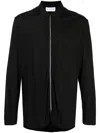 Post Archive Faction Zip-up Lyocell Jacket In Schwarz