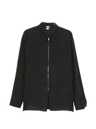 Post Archive Faction Zip-up Check-pattern Jacket In Black