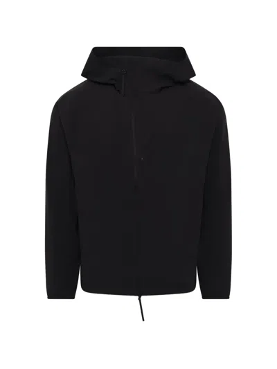 Post Archive Faction Zip-up Hooded Jacket In Black