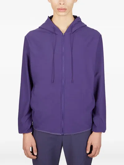 Post Archive Faction Zip-up Hoodie In Purple