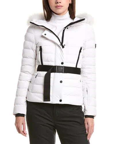 Post Card Alpaca-trim Down Jacket In Multi