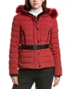 Post Card Alpaca-trim Down Jacket In Red