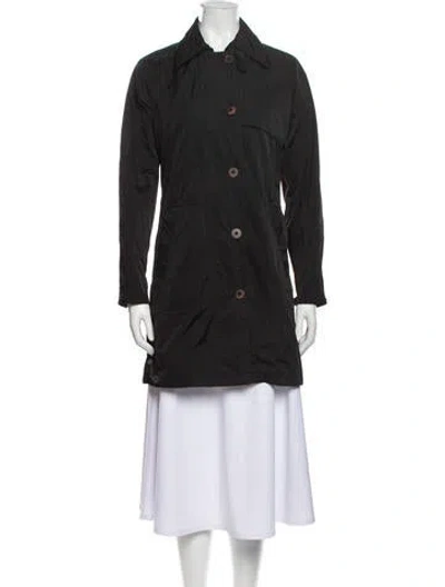 Pre-owned Post Card Coat In Black