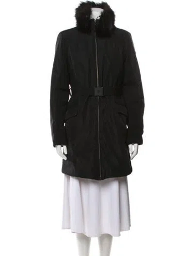 Pre-owned Post Card Down Coat In Black