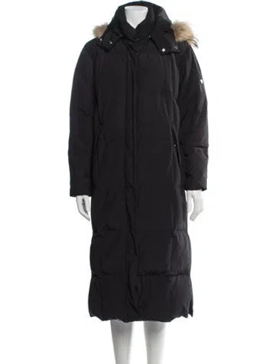 Pre-owned Post Card Down Coat In Black