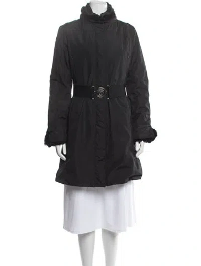 Pre-owned Post Card Down Coat In Black/grey