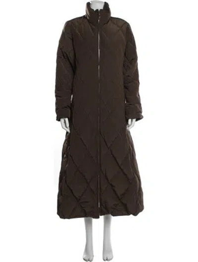 Pre-owned Post Card Down Coat In Brown