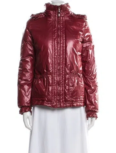 Pre-owned Post Card Down Down Jacket In Red
