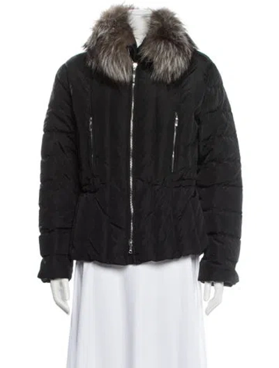 Pre-owned Post Card Down Jacket In Black