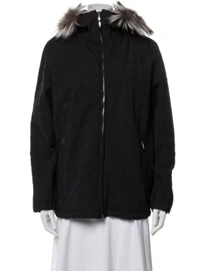 Pre-owned Post Card Down Jacket In Black