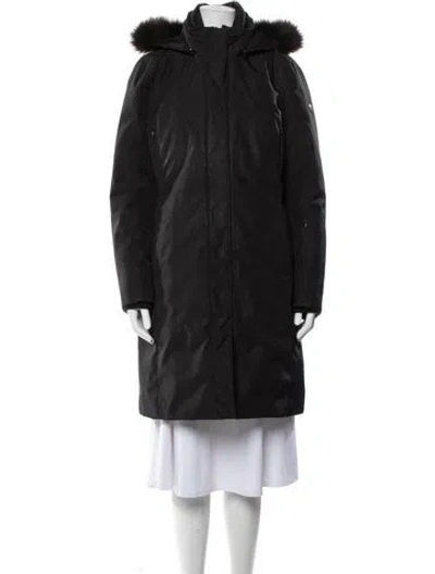 Pre-owned Post Card Down Jacket In Black