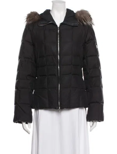 Pre-owned Post Card Down Jacket In Black