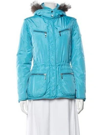 Pre-owned Post Card Down Jacket In Blue