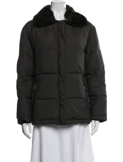 Pre-owned Post Card Down Jacket In Green