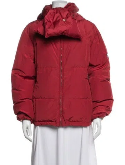 Pre-owned Post Card Down Jacket In Red