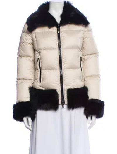 Pre-owned Post Card Faux Fur Jacket