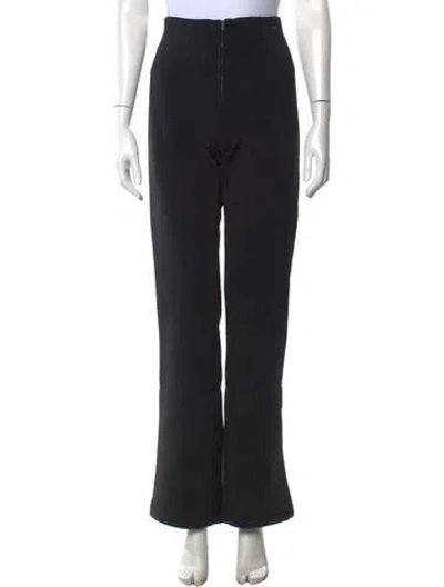 Pre-owned Post Card Flared Pants In Black