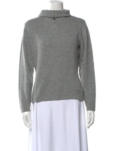 Pre-owned Post Card Lambswool Turtleneck Sweater In Grey