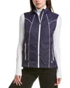 Post Card Light Zip Vest In Blue