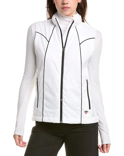 Post Card Light Zip Vest In White