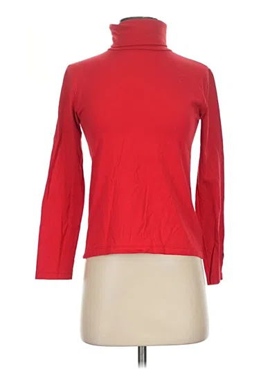 Pre-owned Post Card Long Sleeve Turtleneck In Red