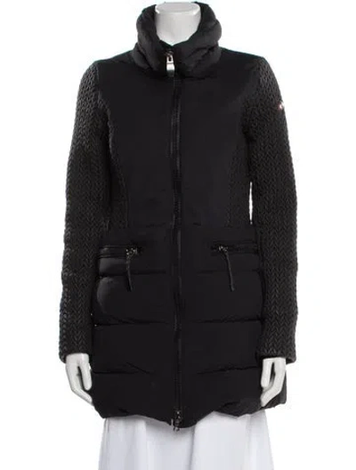 Pre-owned Post Card Nylon Coat In Black