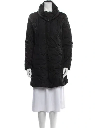 Pre-owned Post Card Nylon Down Coat In Black