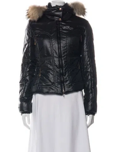 Pre-owned Post Card Nylon Down Jacket In Black