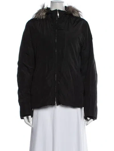 Pre-owned Post Card Nylon Down Jacket In Black