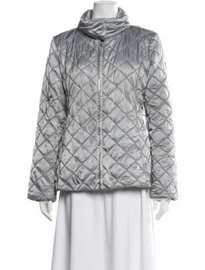 Pre-owned Post Card Nylon Down Jacket In Grey