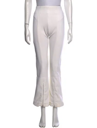 Pre-owned Post Card Nylon Flared Pants In White
