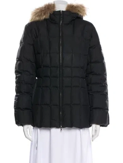 Pre-owned Post Card Nylon Parka In Black